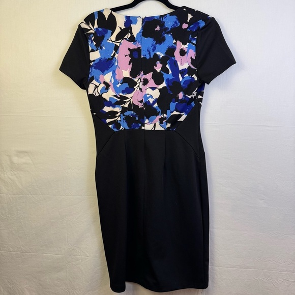 Worthington Blue and Purple Dress Short Sleeve Womens Size 8 - Picture 2 of 5